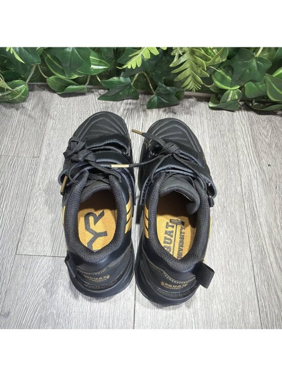 TYR L-2 Lifter Shoes Mens Size 6/Womens 7.5 Black Gold Weightlifting Gym